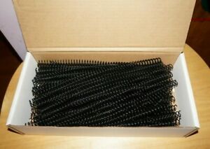 Plastic Spiral binding combs 10mm 4:1 12&#034; black 90 pc