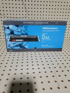 New Remanufactured Office Depot Laser Toner HP 124A Cartridge Q6000A