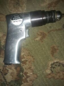 Pneumatic Air Drill, 3/8&#034; Chuck,  (MISSING CHUCK KEY) . NOT REVERSABLE