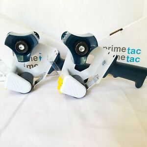 Prime Tac 2 Pack Tape Gun Shipping Dispenser Industrial 2&#034; Side Loader Sealed