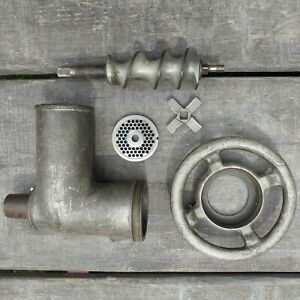Vintage hobart meat grinder coarse attachment #12 commerical kitchen restaurant