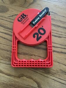 GB Gardner Bender 20 Foot Ft Cable Snake, Fish Tape, EFT-20P