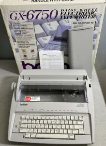 Brother GX-6750 Daisy Wheel Electronic Typewriter / Original Box &amp; Manual EUC