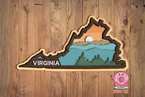 Virginia American States SVG Laser cut files for Glowforge, Cricut, Multi-layer