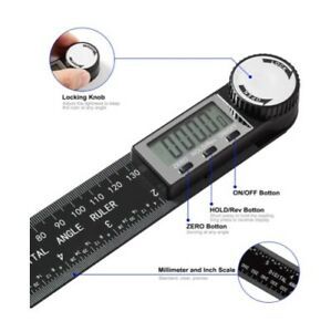 Digital Angle Finder Protractor, 2 in 1 Angle Finder Ruler with 14inch/400mm