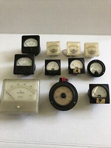 Vintage Volt And Ampere Meters Westinghouse Weston Triplet HP Simpson