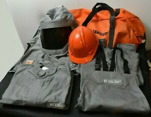PRO-WEAR Salisbury 40 Cal Arc Flash Suit Kit Jacket/Overalls/Hood/Bag - XL