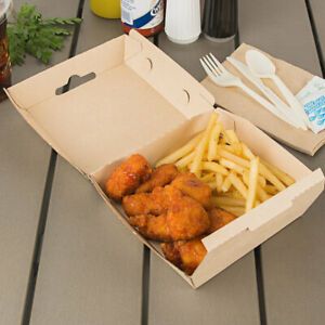 ECO Craft take out box 4in x 4in x 2.81in NAT-F344RAF