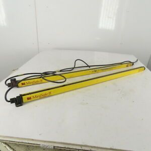 STI MS4336B-2 36&#034; Receiver Transmitter Safety Light Curtain Set Lot Of 2