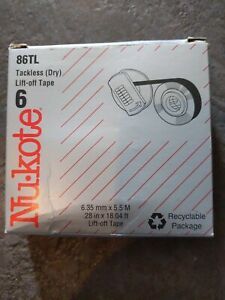 Nukote 86TL Universal Tackless (dry) Lift-Off Tape IBM 13611995
