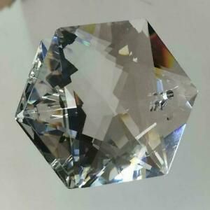 100mm Hexagram Crystal Chandelier Glass Prisms Hangings Decoration Home T4S6