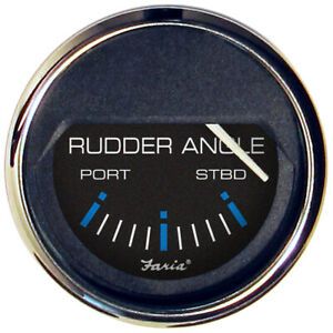 Boat Rudder Angle Indicator Gauge Vessel Accessories And Upgrade New Black SS 2&#034;
