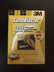 3M Sandblaster Automotive Sanding Sponge 320 Fine Grit Paint Preparation