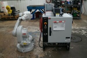 ABB IRB 1600 Robot System w/ IRC5 Control TESTED VIDEO INSIDE WARRANTY 227Hrs!