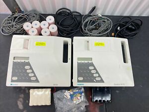 2 X SIEMENS Burdick EK10 Electrocardiograph EKG ECG Machine UNTESTED