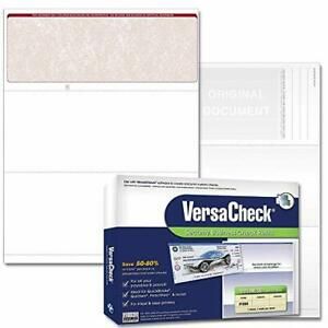 VersaCheck Secure Checks - 250 Blank Business Voucher Checks - Burgundy Class...
