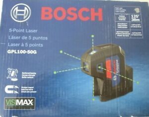Bosch GPL100-50G 5-Point Laser Alignment with Self-Leveling New