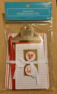 Hola Clipboard Set With Pen, 5x6 Inches