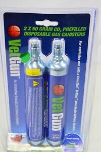 VetGun 2x90 Gram Co2 Cannisters Insecticide