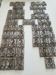 Kingsley Stamping Machine Elegance Initials Caps Large one third size