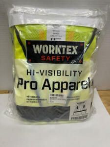Worktex Safety Two-Tone Class 2 Surveyor Fabric Safety Vest, Yellow/Lime, Size