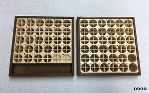 Kingsley Machine  -  2-Empty Wooden Type Trays  -  Hot Foil Stamping Machine