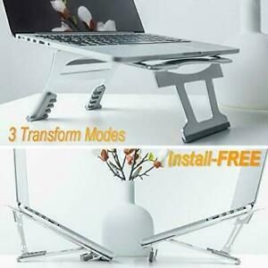 Laptop Stand 9 Angles 3 Folding Modes in 1. Portable Ergonomic Angled Laptop ...