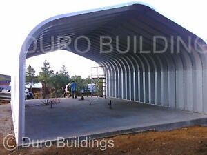 DuroSPAN Steel 20&#039;x20&#039;x12&#039; Metal DIY Home Building Kit Open Ends Factory DiRECT