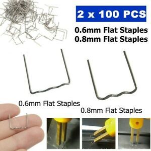 200* 0.6mm&amp;0.8mm Flat Staples Welding Staples For Plastic Staoles Repair Kits