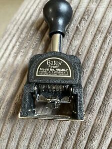 Bates Royall RNM6-7 Automatic Numbering Machine Ink Stamp Free Shipping