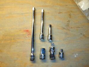 Craftsman 1/2 inch drive Accessory Pack 6 Pieces Extensions &amp; Adapters Brand New