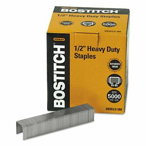 Bostitch Staples,Hvydty,1/2&#034;,5m/Bx SB35125M SB351/2-5M  - 1 Each