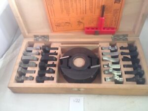 USED LEITZ 100mm x 40mm wide x 30mm BORE UNIVERSAL CUTTER BLOCK CUTTER HEAD -V88