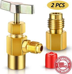 2  Pieces  R134A  Refrigerant  Opening  Valve  8401  Top  Style  Metal  Can  Tap