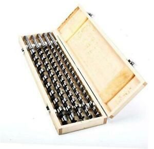 Auger Drill Bit 5pcs 18&#034; HSS Straight Long Twist Shank Plastic Drywall Wood