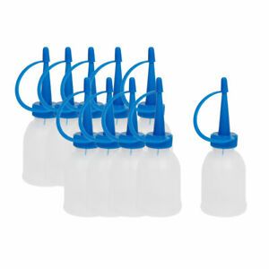 30ml Clear White Blue Plastic Liquid Glue Applicator Bottle Holder