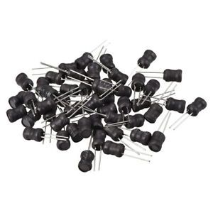 50pcs Two Lead 6.8uH 7x10 7mm x 10mm Radial Leaded Power Inductors 20% Tolerance