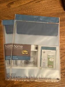 Lot of 2 3M Home Collection by Post It Pocket for Organizing - Blue