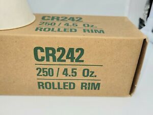 Sweetheart CR242 4.5 oz Conical Cups Rolled Rim,  250 in a Sleeve. New Old Stock