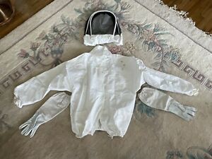 GloryBee BEEKING JACKET HOODIE/FENCING VEIL - XL w/ L GOAT SKIN GLOVES