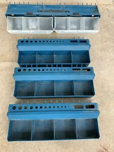 Hanging Pegboard Bin Four Tool Parts Trays Home Storage Organizers Plastic
