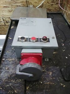 HUBBELL Electrically Interlocked Receptacle EI460R7W Surplus
