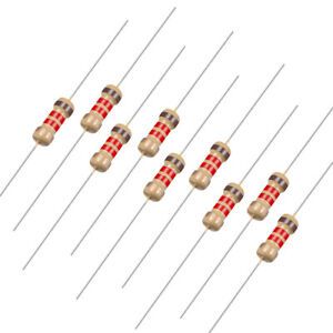 1/4 Watt 1.2K Ohm Carbon Film Resistor 5% Tolerances 0.25W 100pcs 4 Color Band