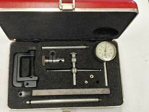Starrett No. 196 anti magnetic dial indicator set  w/ Case  - Nice