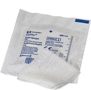 Curity 1806 8-Ply Gauze Dressing Sponges Sterile Square 2 X 2&#034; - ***SEE NOTES***
