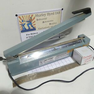 16&#034; TEW TISH-405 Impulse Sealer w/ 5mm Heat Element &amp; Extra Set of Service Items