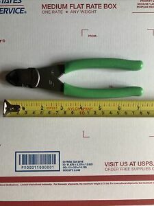 Snap-on 7” Diagonal Cutter. 87ACFG Green Handles