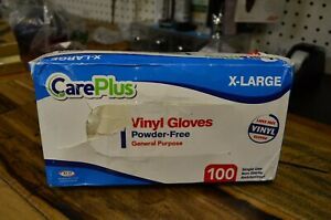 Disposable Vinyl Gloves, Food Gloves, Non Latex Powder Free, 100 Count Box XL
