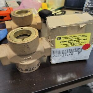 4196KB 3/4&#034; NPT Ernst Gage Bronze Sight Flow Indicator Glass Window  NEW NIB $69