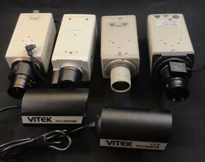 lot of 6 Security Cameras Vitek Panasonic used